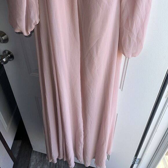 NWT Dessy Collection Sz 16-R Toasted Sugar Long Sleeve Evening Gown. $265.00 - Picture 8 of 10